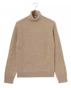 7Gリブウール タートルネックニット