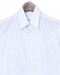 ERRICO FORMICOLAコットンリネン レギュラーカラーシャツ【HUGO】mb_03l