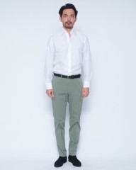 ERRICO FORMICOLAコットンリネン レギュラーカラーシャツ【HUGO】mb_21l