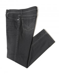 レギュラーフィット ブラック ジャージーデニム【DONATELLO】