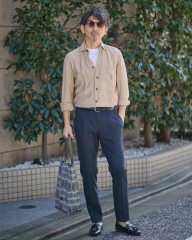 giabsarchivioテクノトロピカル ワンプリーツ テーパード パンツ【DANTE700/ダンテ】mb_ma