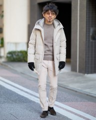 Entre Amisストレッチ 微起毛コットン ドレスチノmb_ma