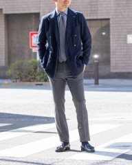 TAGLIATOREコットンジャージ 6Bダブルジャケット【DARREL/ダレル】mb_ma