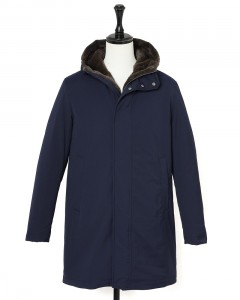 フード付き中綿コート【Herno】