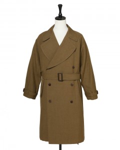 ミリタリーウールサージ トレンチコート【総裏】