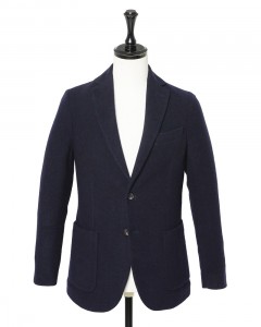 カシミヤ混 ダイアゴナル シングルジャケット