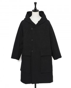 撥水中綿 フーデッドロングコート【DATA DOME BR-PLUS】