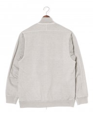 three dotsピグメントダイ コットンジップブルゾンmb_05l