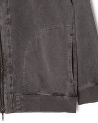 three dotsピグメントダイ コットンジップブルゾンmb_10l