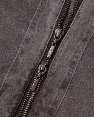 three dotsピグメントダイ コットンジップブルゾンmb_11l