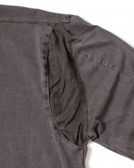 three dotsピグメントダイ コットンジップブルゾンmb_15l