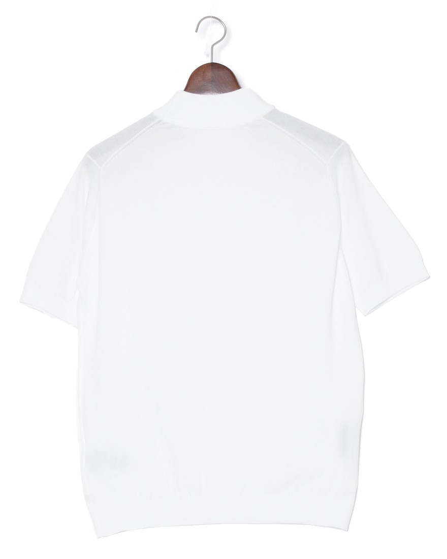 JOHN SMEDLEY30G シーアイランドコットン 半袖モックネックニット【ARBER/MODERN FIT】02l