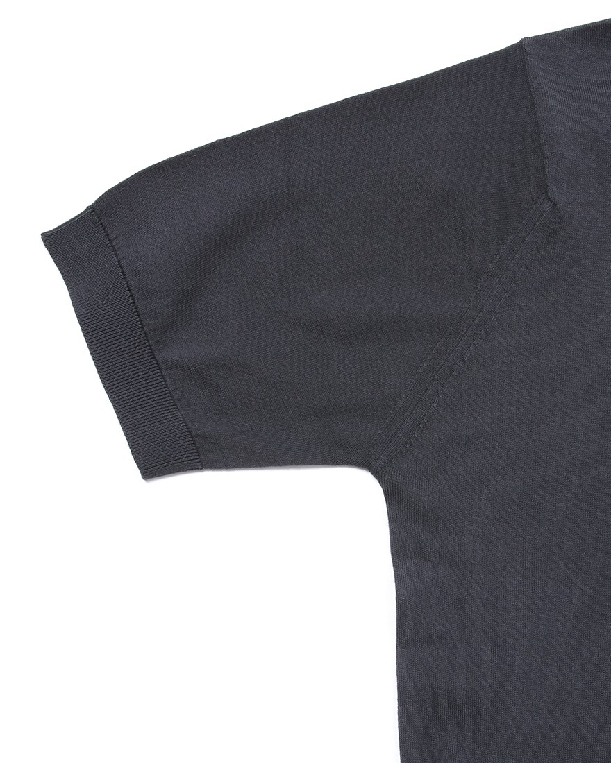 JOHN SMEDLEY30G シーアイランドコットン 半袖モックネックニット【ARBER/MODERN FIT】07l