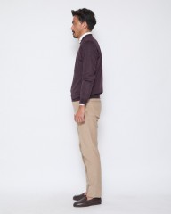 FILIPPO DE LAURENTIIS18Ｇ カシミヤ混シルクウールクルーネックニットmb_13l