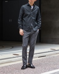 giannettoギャバジン カッタウェイシャツ【VINCI FIT】mb_ma