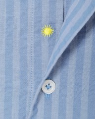 giannettoコットンストライプカッタウェイシャツ【VINCI FIT】mb_04l