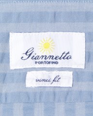 giannettoコットンストライプカッタウェイシャツ【VINCI FIT】mb_09l