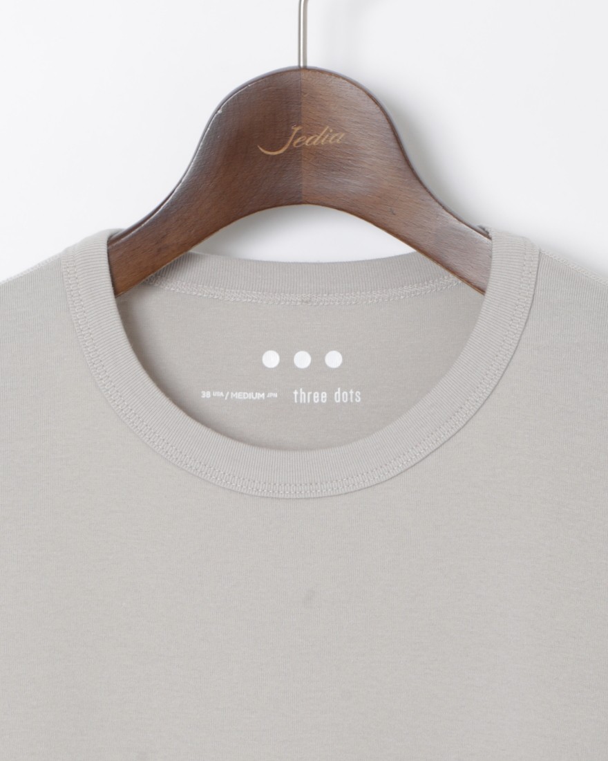 オーガニックコットンニット Tee【Josh】｜three dots（スリードッツ