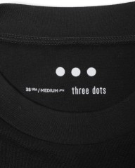 three dotsコンパクトパイル Tシャツ【PI104M】mb_07l