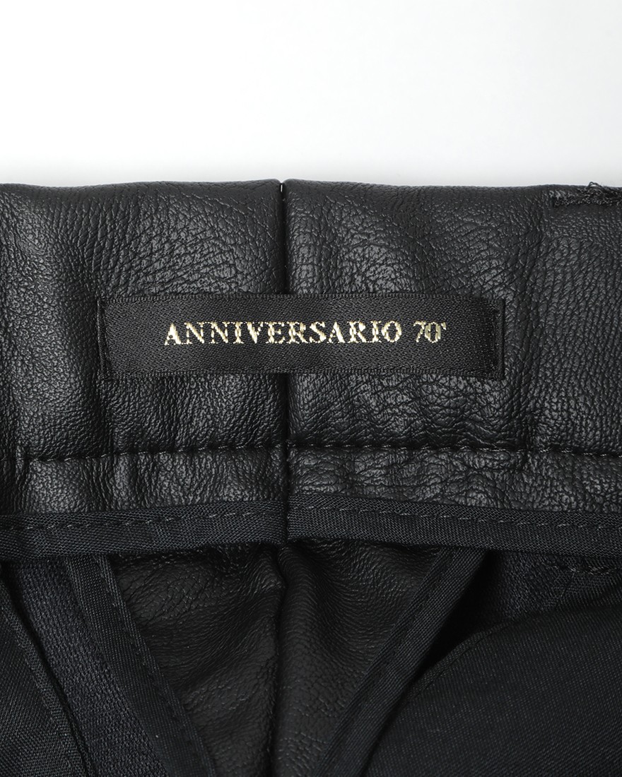 giabsarchivio＜70th記念モデル＞シンセティックレザーテーパードパンツ【MASACCIO GOLD】17l