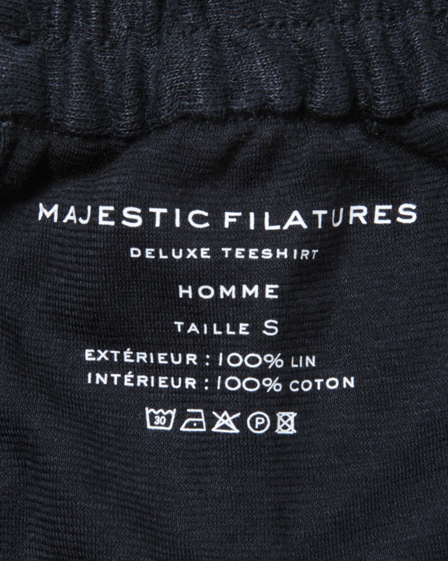 リネンコットンダブルフェイスショーツ｜MAJESTIC FILATURES