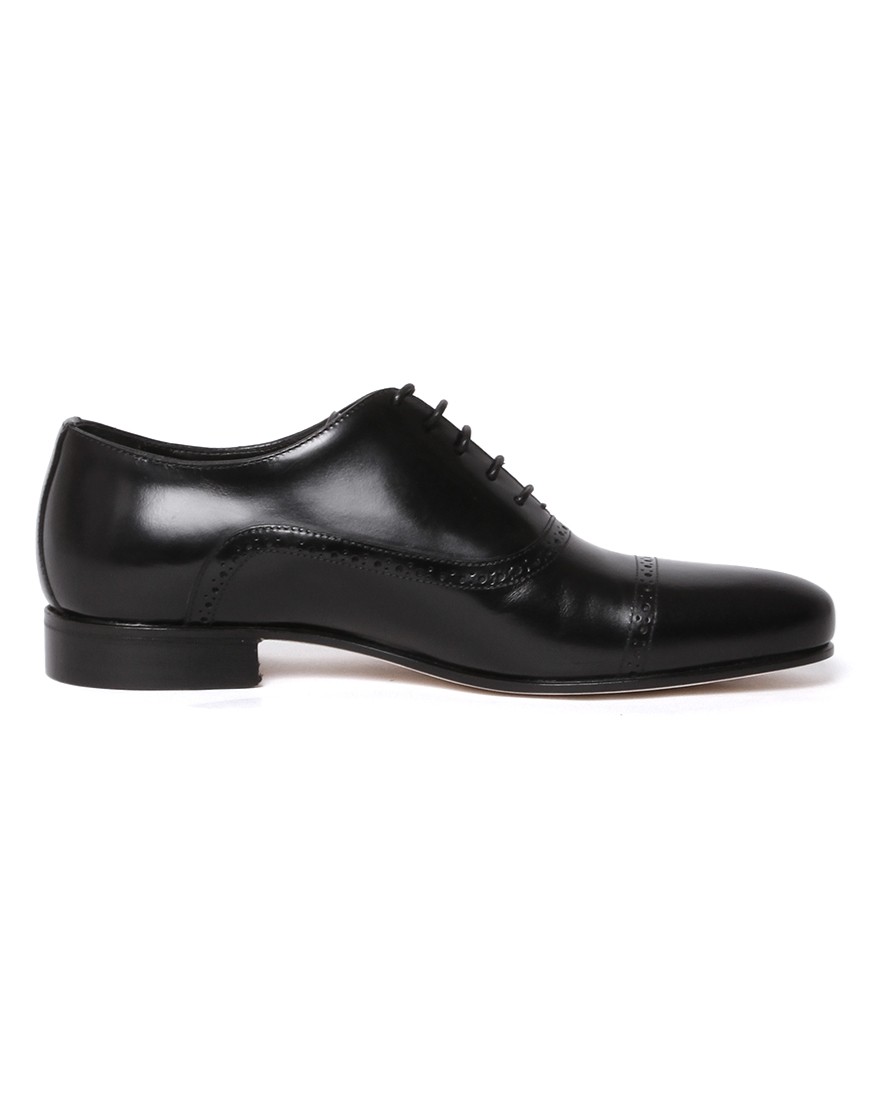 FERRANTEスムースレザー キャップトゥシューズ【OXFORD/レザーソール】02l