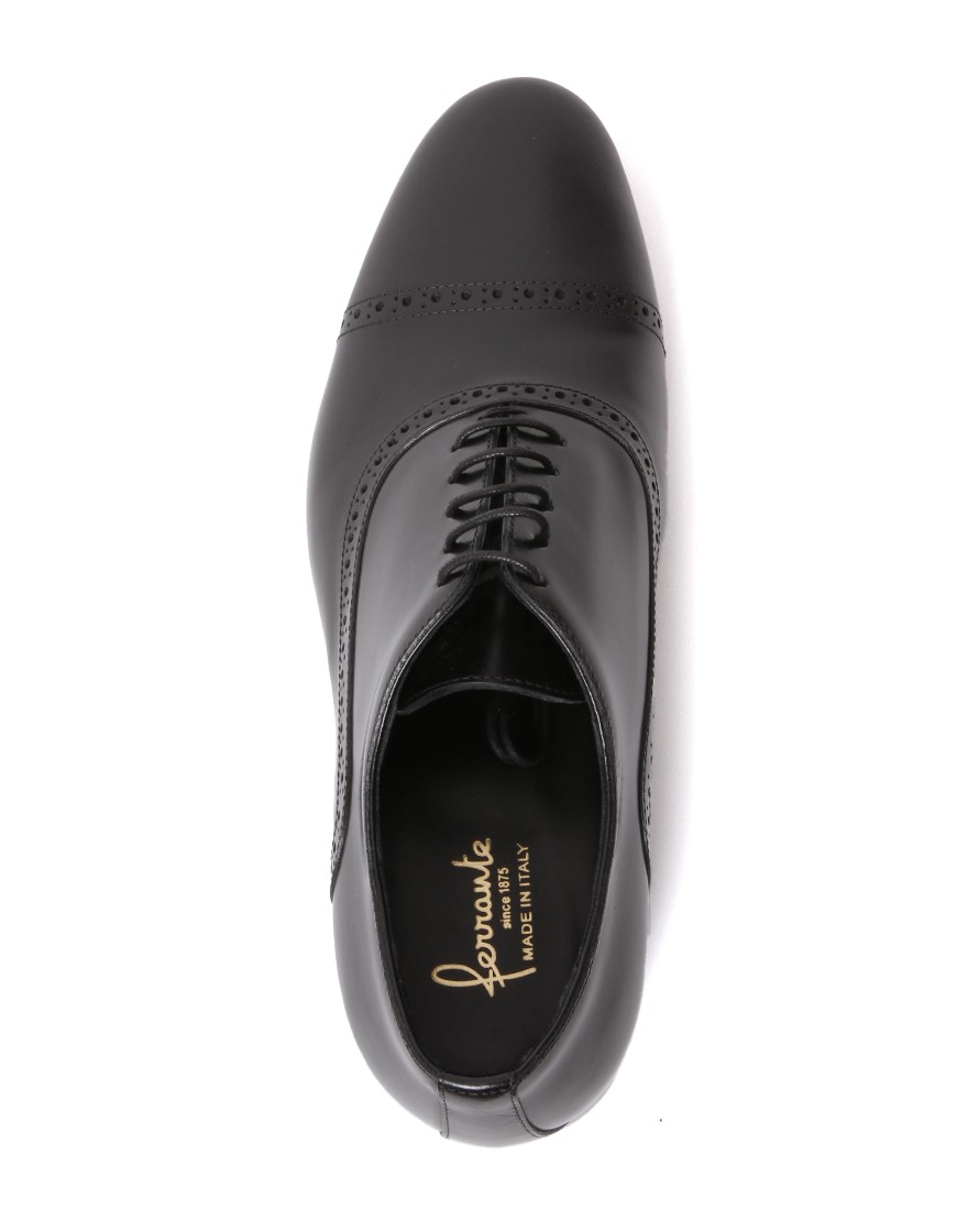 FERRANTEスムースレザー キャップトゥシューズ【OXFORD/レザーソール】03l