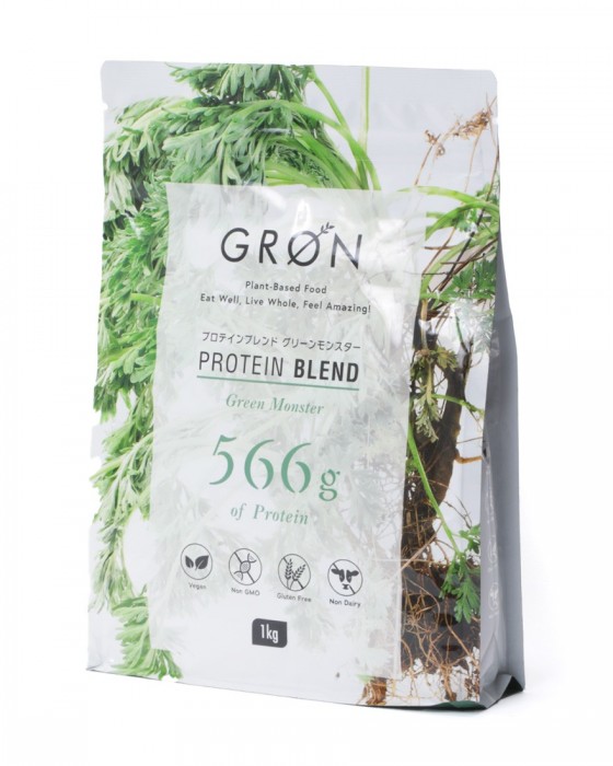 プロテインブレンド 1kg【グリーンモンスター/レッドヒート】｜GROEN