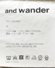 and wanderリップミックス高機能シャツ【CORDURA rip mix shirt】mb_22l