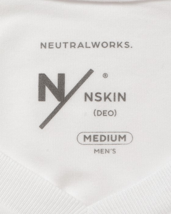 NEUTRALWORKS.デオドラントTシャツ【エヌスキンデオ ショートスリーブVネック/NSD】05l