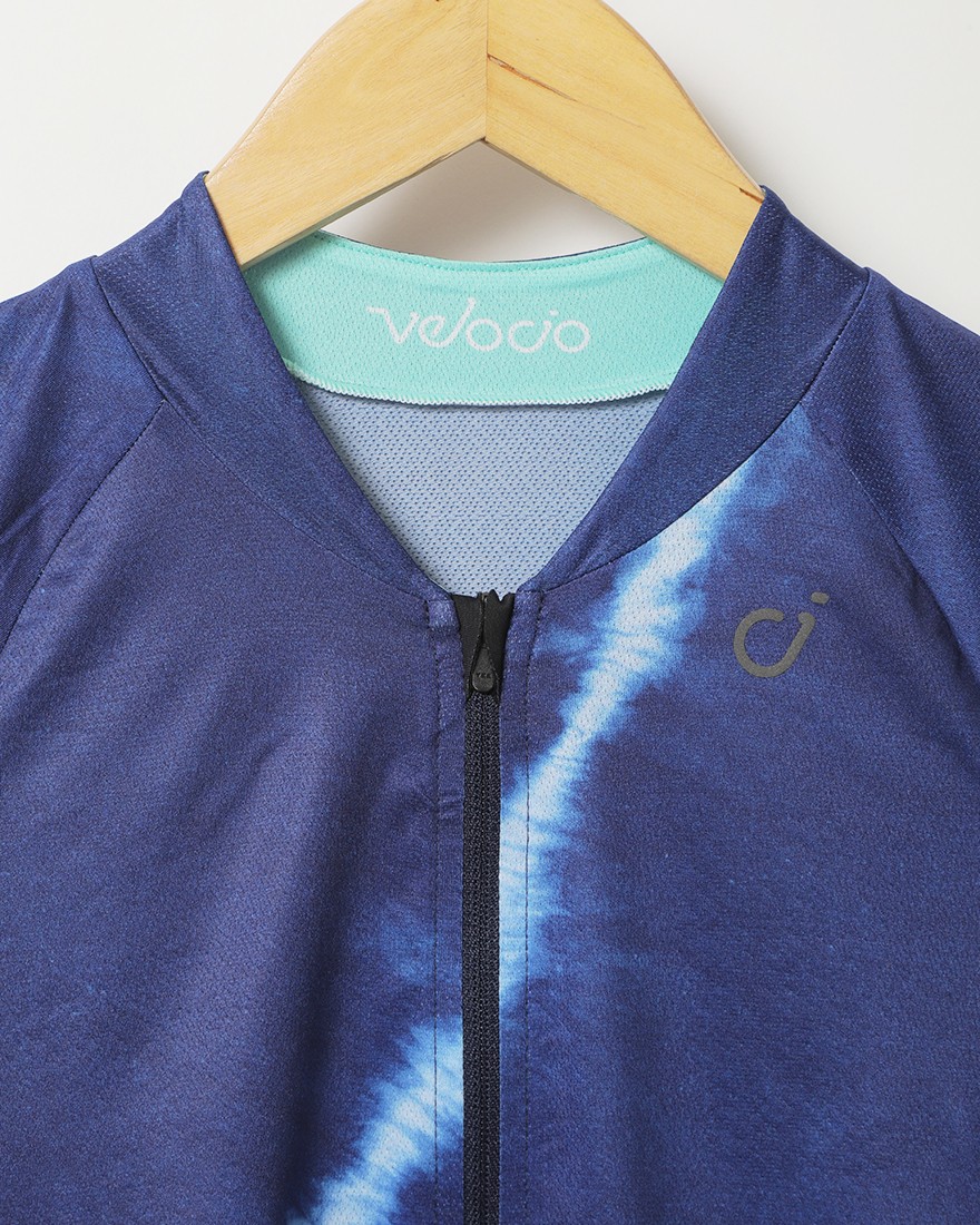 Velocioレディースショートスリーブジャージ【WOMEN'S INDIGO DYE SE JERSEY】04l