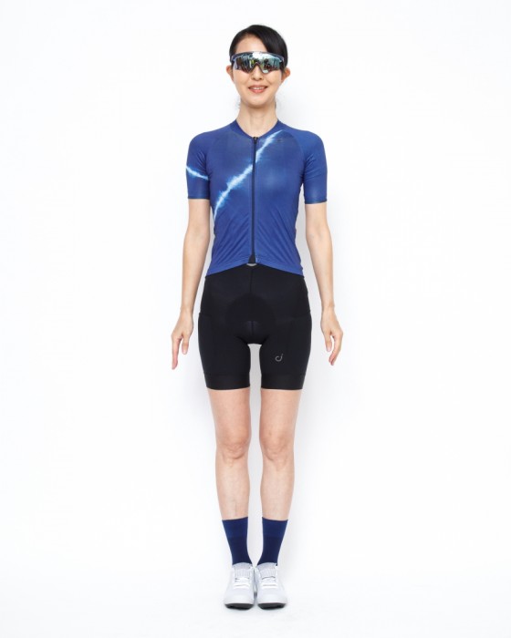 Velocioレディースショートスリーブジャージ【WOMEN'S INDIGO DYE SE JERSEY】19l